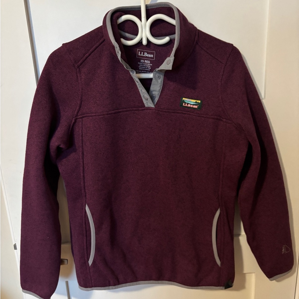 L.L. Bean Women’s Purple Fleece Jacket